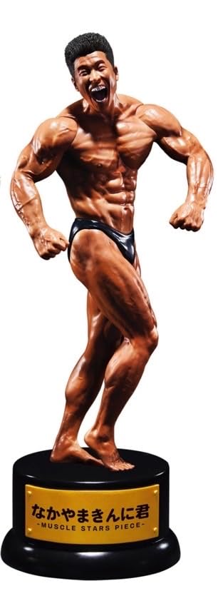 Risou Figure Set of MUSCLE STARS PIECE 22cm Kinniku-kun Nakayama 3, Trophy, Official, Approx.