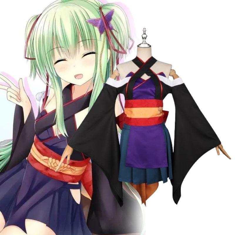 Elegant Cosplay Set With Headpiece For Anime Theme Conventions