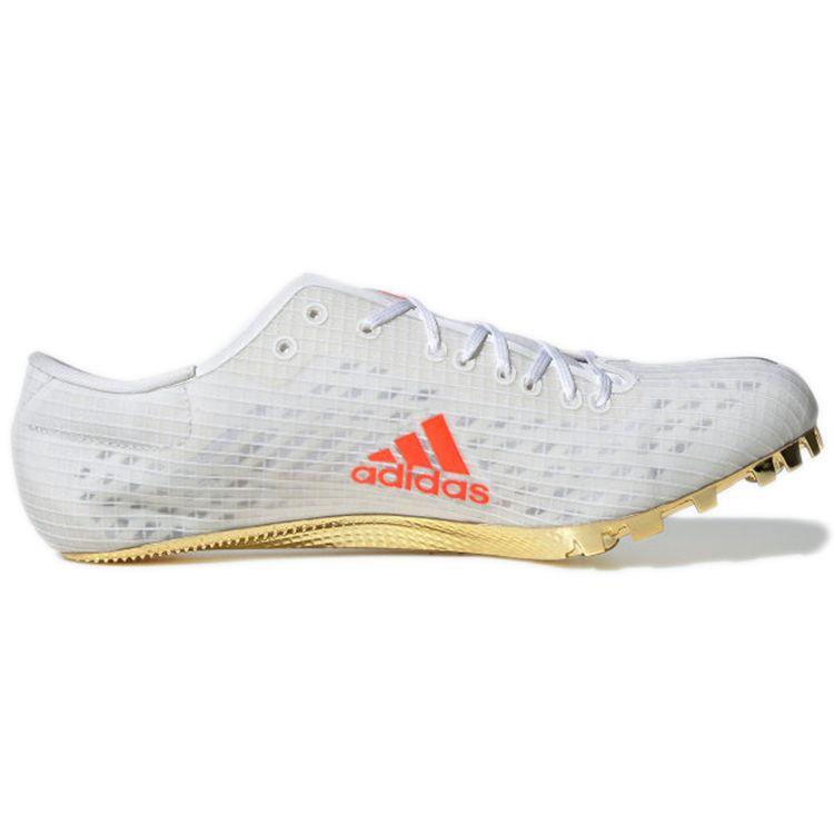 Adidas Adizero Finesse Spikes White Gold Solar Red Unisex Sneakers Footwear-White Core-Black FY4081