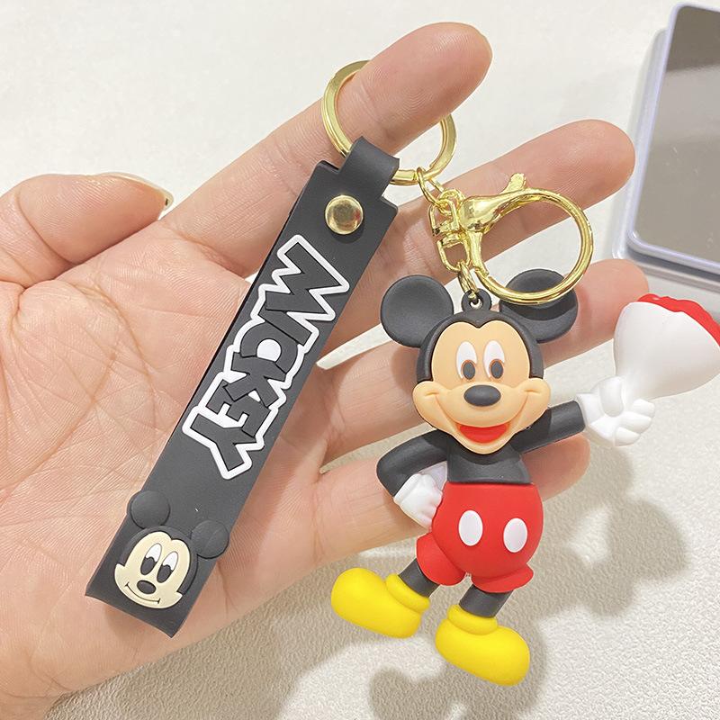 

Anime Mickey Keychain Cartoon Cute Minnie Keyring Student Bag Hanging Car Key Chain Christmas Gifts
