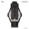 CREPHA Suitable for Quiet Second Japanese Quartz Rotating Bezel 10 ATM Water Urethane 20mm Band Suitable for High School and Junior High School