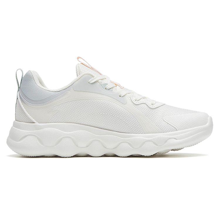 Anta Comfortable Soft Sole Non-Slip Wear-Resistant Lightweight Rebound Low-Top Running Shoes Women sneaker White Green 122245574-2