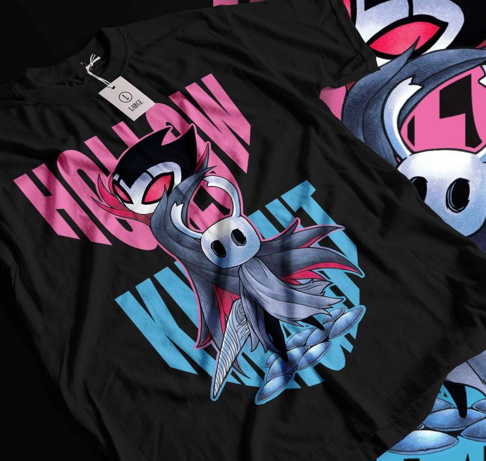 

Hollow Knight Unisex Gaming T-Shirt Indie Girl Top Best Gifts Black Shirt 154 XL