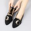 Soft Bottom Low Heel Light Mouth Women's Autumn and Winter New Fashion Outer Wear Thick Heel Plush Warm Fluffy Shoes