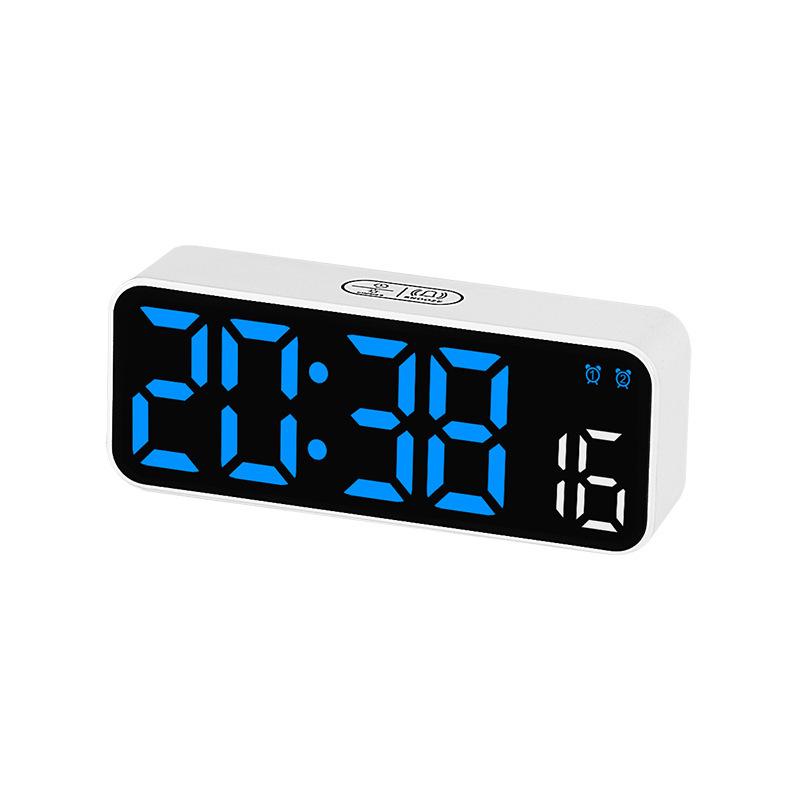 Mini Multifunctional Electronic Alarm Clock with Temperature Display, Large 2806/Small 2807 - Bedside Model