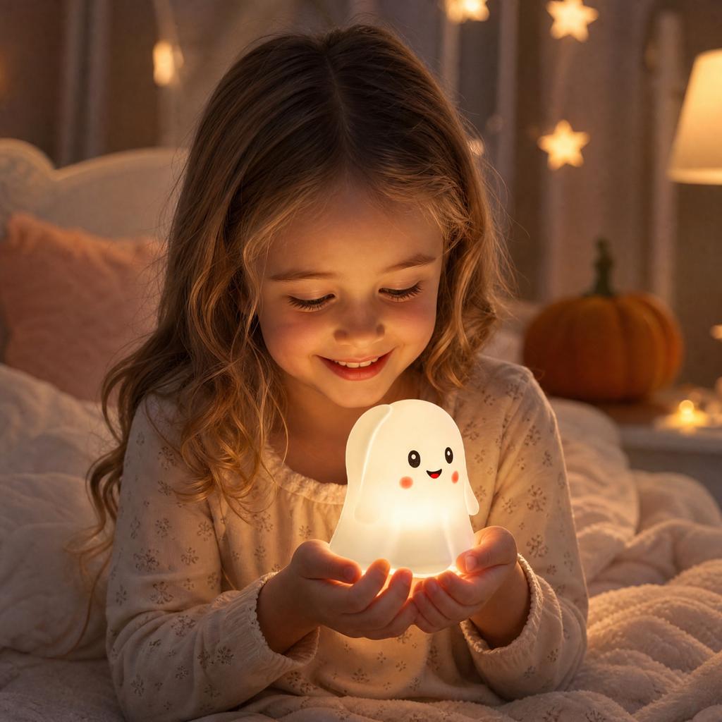 Halloween Cute Tap Light Nightstand Lamp Kids Toy Gift