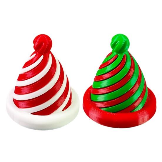 Christmas Stocking Stuffers for Boys And Girls Spiral Hat Decompression Toy, 3D Printed Fidget Spinner Educational Hand Toys Finger Dexterity Rotating