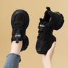 Schwarze Daddy Shoes Damen Neue Herbst Dicke Sohle Kleine Weiße Höhenverstellung Weiche Sohle Reise Sport und Freizeit Schuhe sind Universell