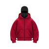 Unisex Oversized Zip-Up Hooded Sweatshirt Winter Warm Fleece Lined Casual Streetwear Korean Style