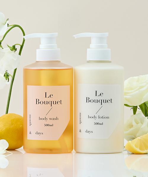 Monthndays Le Bouquet Набор для тела Гель для душа 500 мл + Лосьон для тела 500 мл FREE