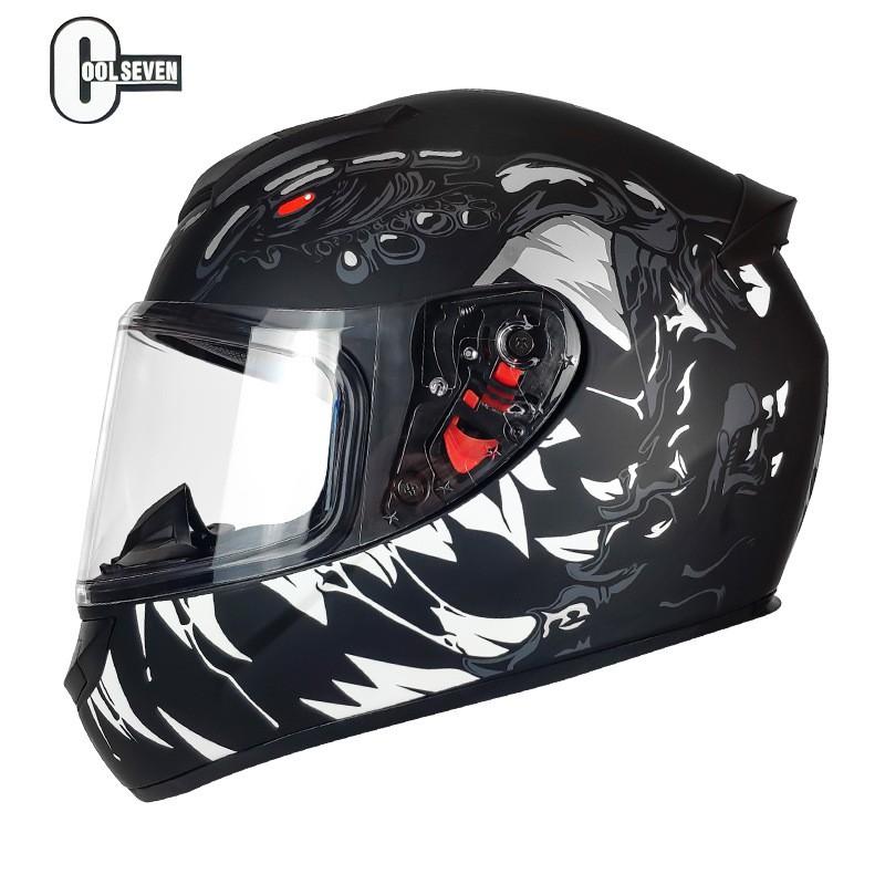 Certified Full Face Motorcycle Helmet Scooter Electric Bike Riders ABS Material DOT ECE Compatible