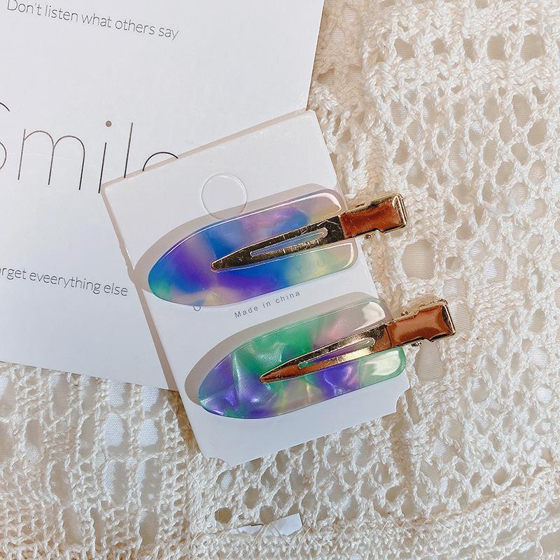 2/3/4/6 stücke Acetat Make-Up Haar Clips Koreanische Mode Gold Weiß Glitter Haar Pin Headwear Mädchen Frauen Haar Zubehör