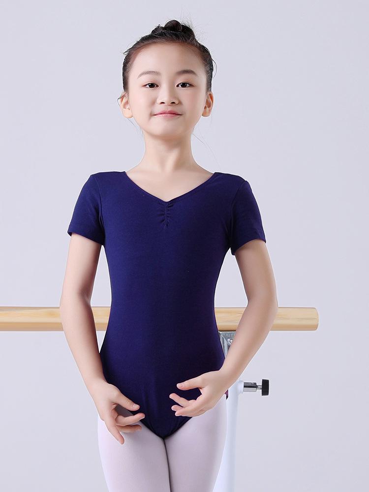 Yiling Ballett Mädchen Kurzarm Tanzkleidung - Sommer Styles für das Kindertraining