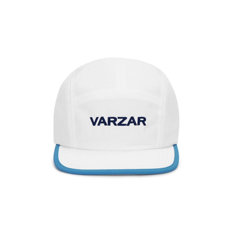 VARZAR Logo Two-Tone Camp Cap White