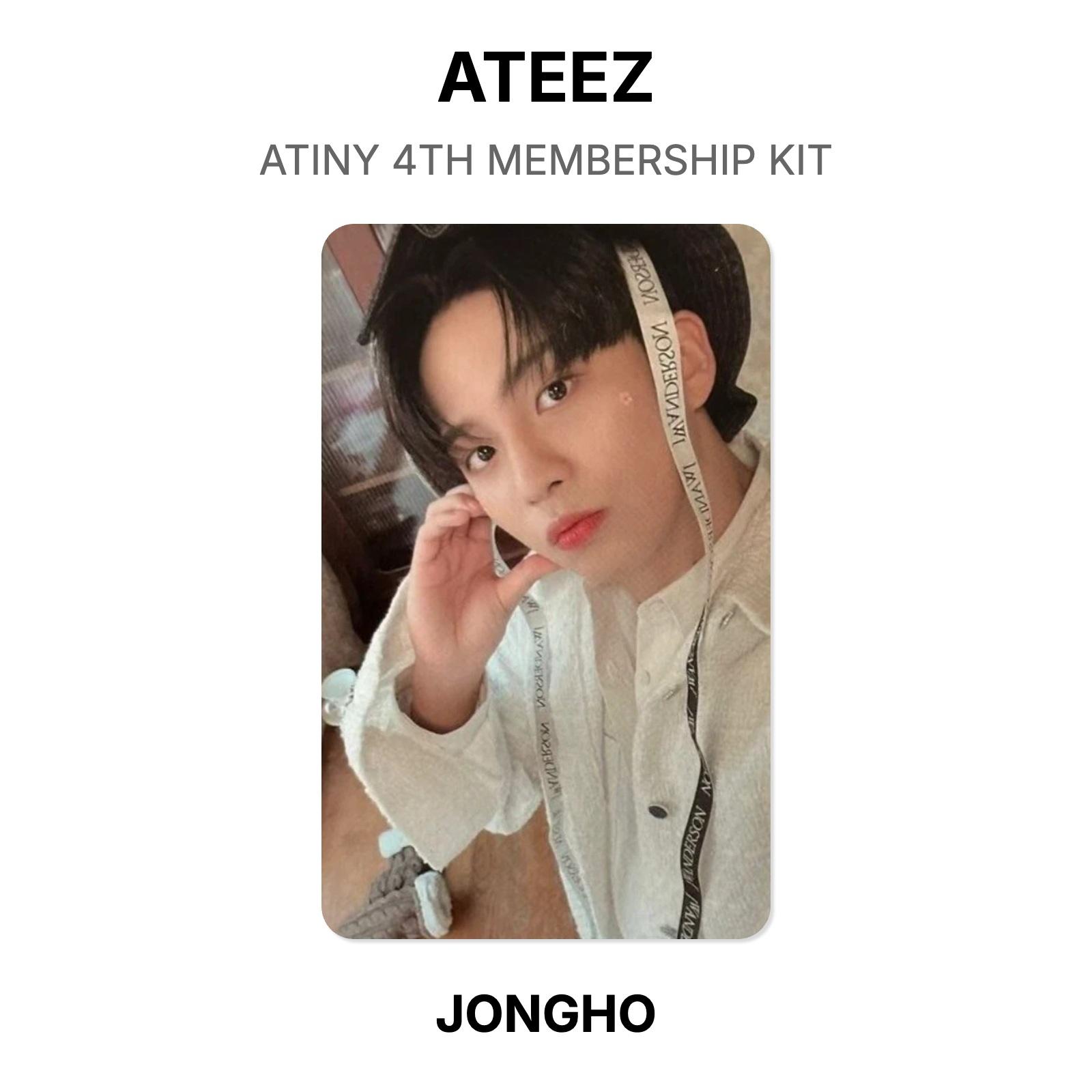 ATEEZ ATINY 4TH MEMBERSHIP KIT Official Photocard JONGHO
