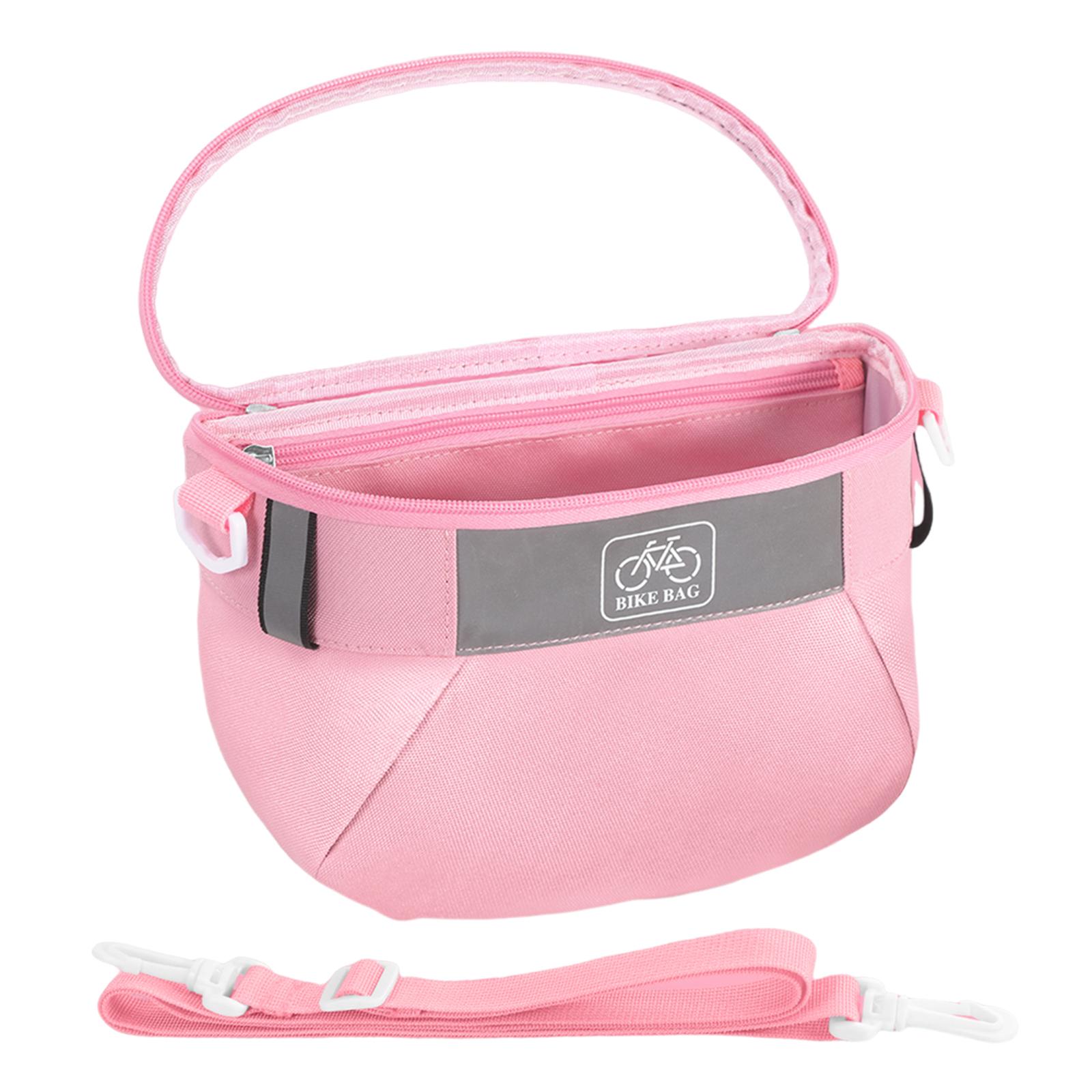 

Милые аксессуары для велосипеда, легко устанавливаемые, сумка на переднюю раму руля для девочек, мальчиков, малышей или аксессуары для самоката розовый