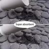 1PCS embossed fiber carpet, bathroom living room anti slip mat, pebble floor mat, household items