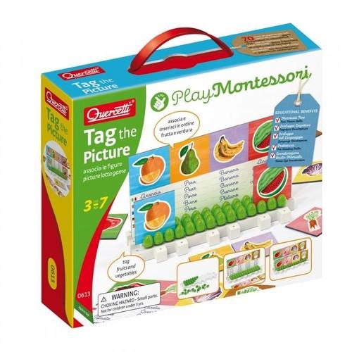 Quercetti. Montessori picture board in 5 languages