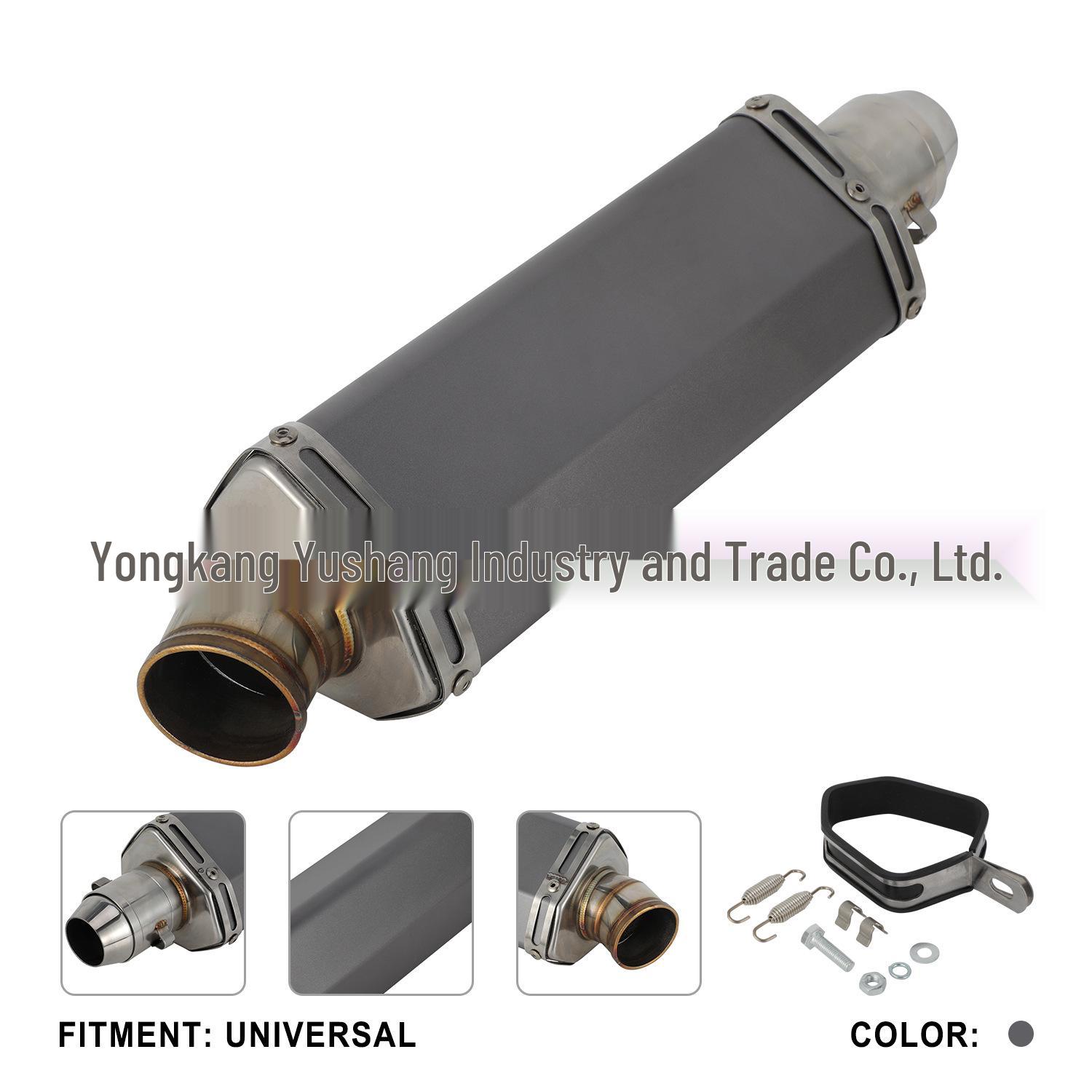 

Универсальная выхлопная труба для мотоциклов Yamaha, Kawasaki, Honda CBR и квадроциклов (38-51MM) 450x120x110 mm