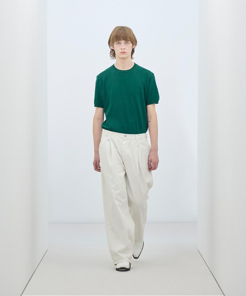 IRONYPORNO WHITELINE 86-Iroj046 Bottega Round Short Sleeve Knit 4 Colors