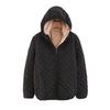 Women Coat Solid Color Hooded Plush Thicken Winter Jacket for Work