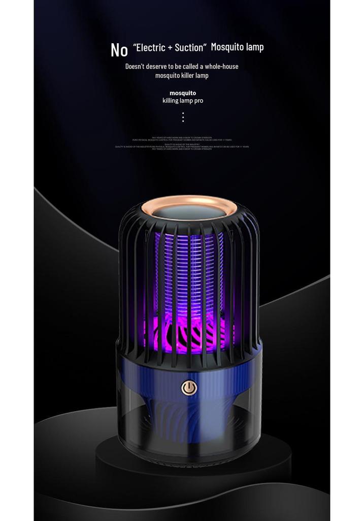 Portable USB Rechargeable Low-Noise Electric Shock Mosquito Killer Lamp for Indoor and Outdoor Use