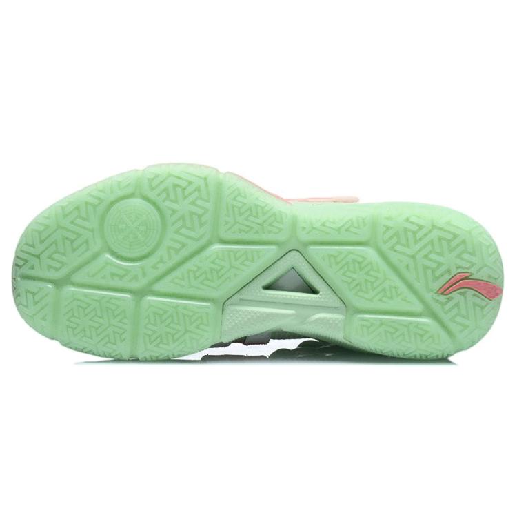 Li Ning Wade Block Textile, Synthetic Leather Cushioning Slip Resistant Abrasion Resistant Rebound Low Top ABPR065-2