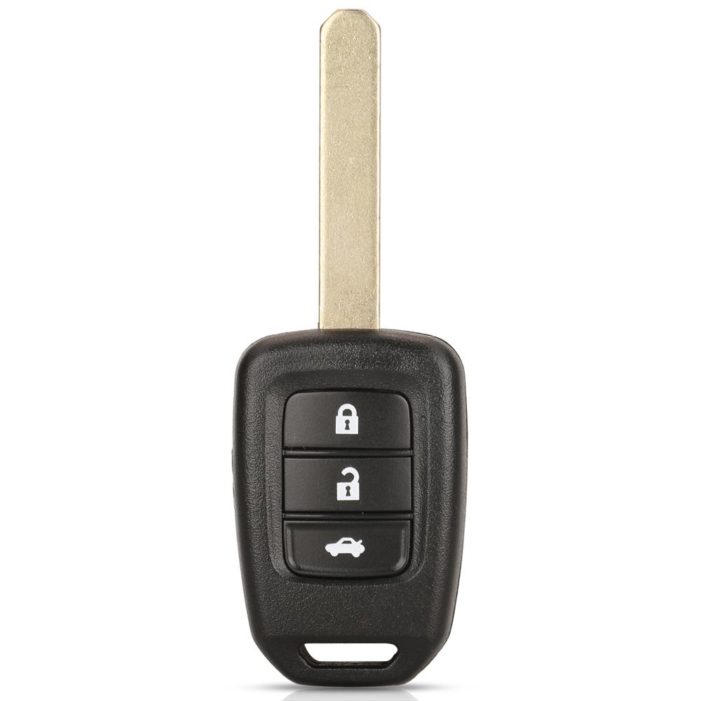 Jingyuqin Autoschlüsselanhänger 313.8/433Mhz ID47 Chip Schlüsselloser Fernbedienungs-Schlüsselanhänger Für Honda Accord 2013 2014 2015 2016 2017 MLBHLIK6-1T/1TA