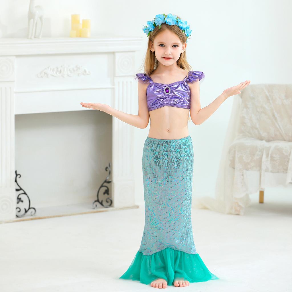 Baby dress mermaid princess dress girls spring and summer new human fishtail dance dress children's clothes