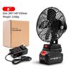 Portable Rechargeable Large-Capacity Outdoor Electric Fan with Makita Interface