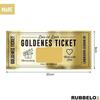 RUBBELOX Golden Ticket Gift Card Scratch Card Scratchcard Label Yourself