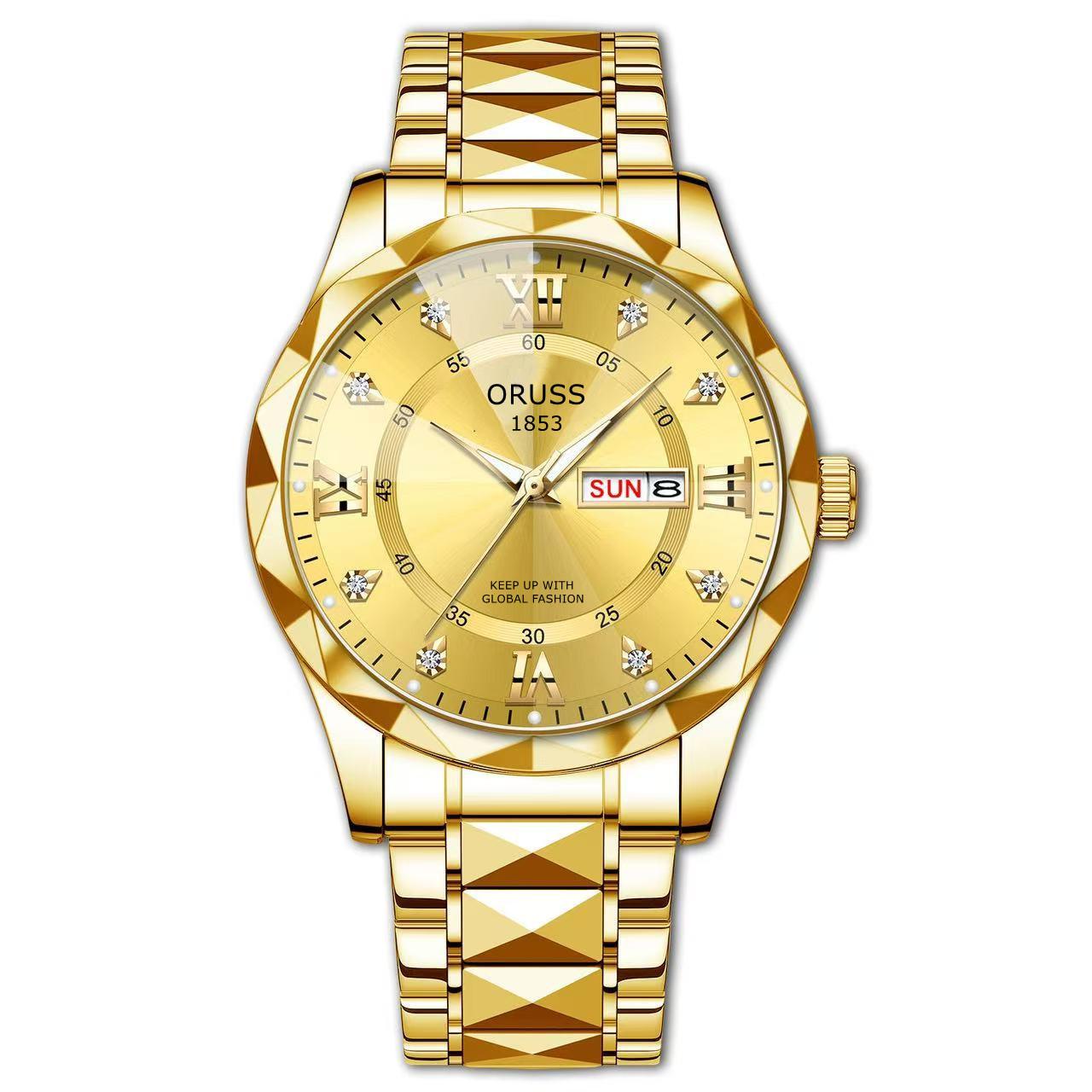 Men S Watch Waterproof Luminous Double Calendar Watch Men S Quartz Watch Trendy Men S Watch