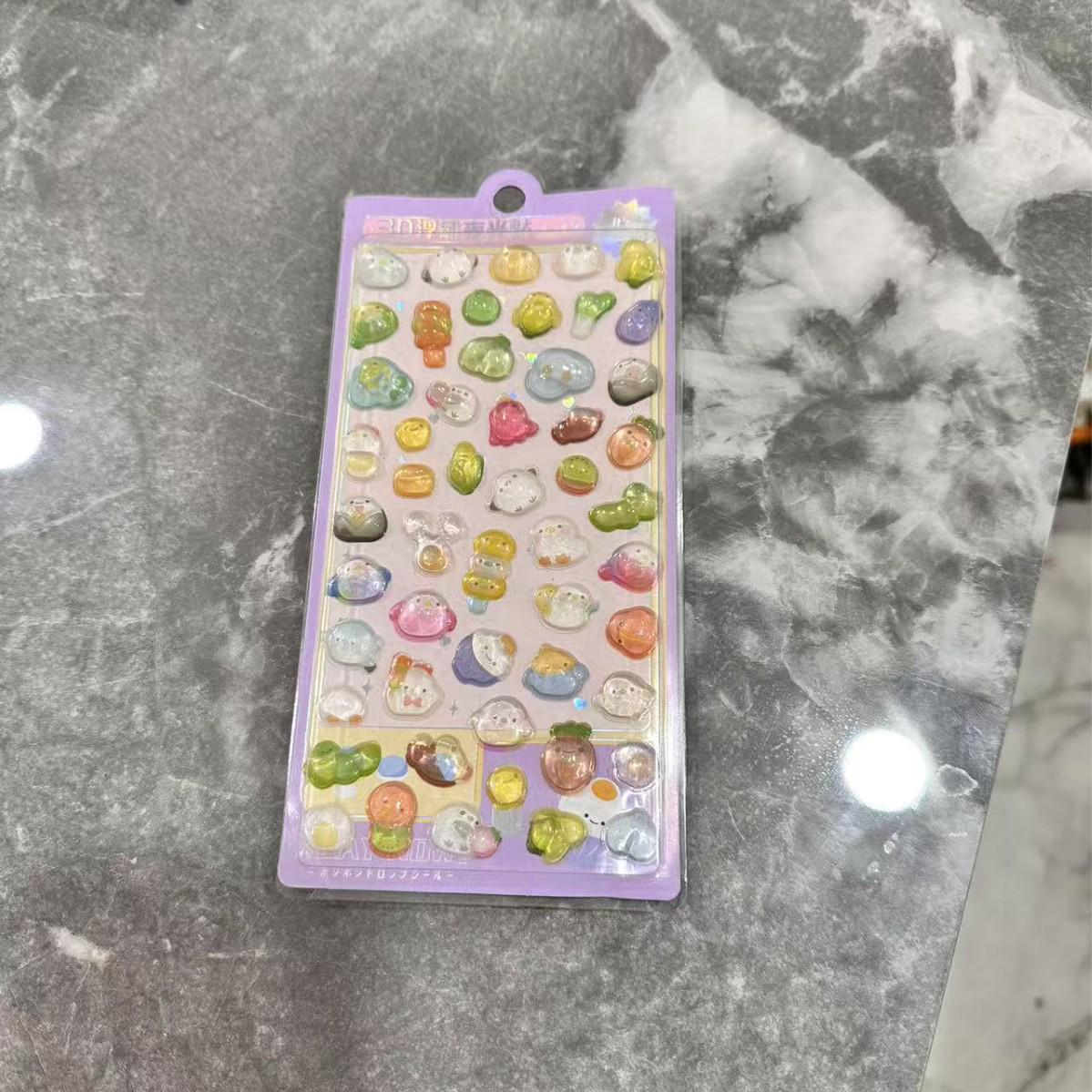 

Светящиеся 3D мультяшные наклейки второго поколения - Милые рельефные дизайны для награждения