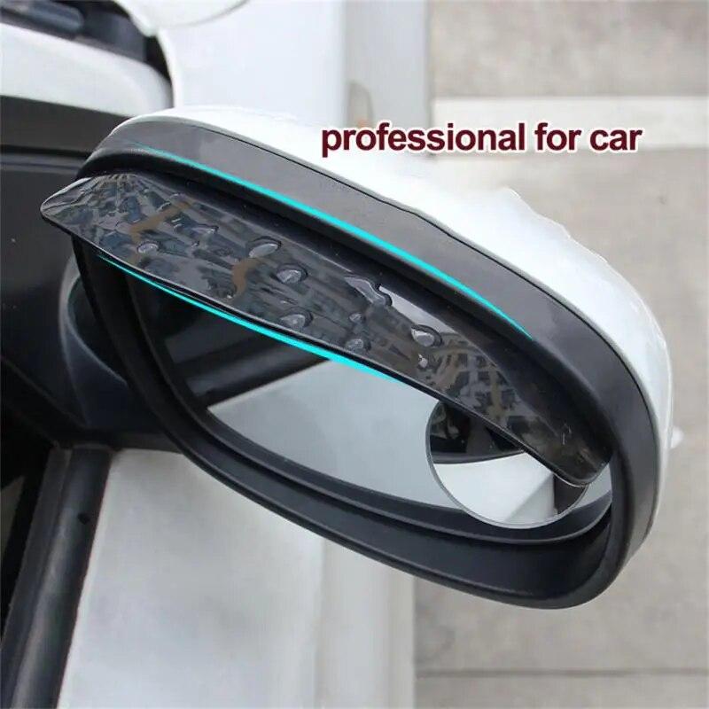 2 Pieces Car Side Mirror Waterproof Sun Visor Rain Eyebrow Auto Car Rear View Side Rain Shield Flexible Protector For Car SUV