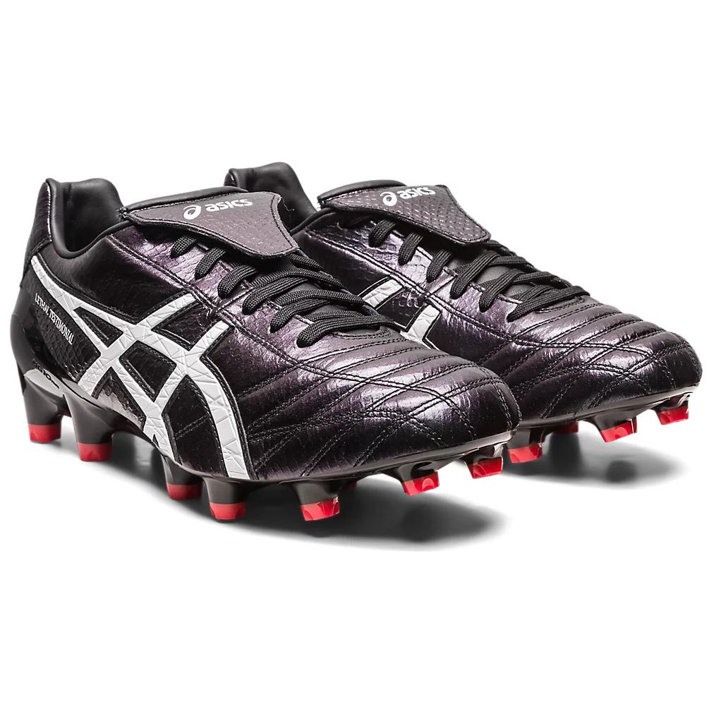 Asics Lethal Testimonial 4 IT Άνετα Αθλητικά Παπούτσια Ποδοσφαίρου Ανδρικά Παπούτσια Ποδοσφαίρου Μαύρο 1101A053-001
