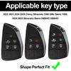 Heavy Zinc Alloy Key Fob Cover, Keychain, Key Case, Accessories Compatible With   2024 2025 Chevy Silverado 1500 GMC Sierra 1500, 2024 2025 Silverado