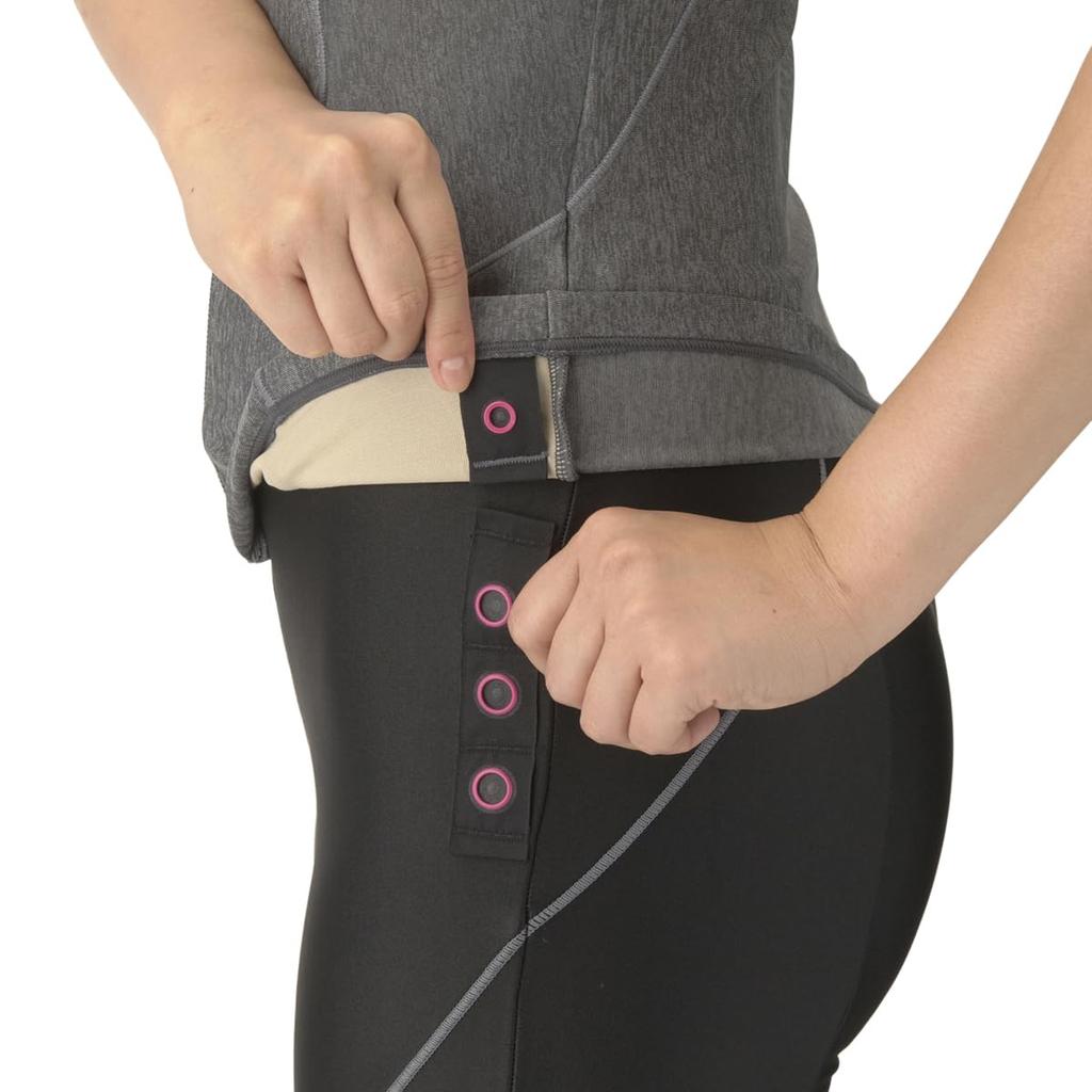 Swimsuit Fitness Separates Mid Insert Gray x Black L [Arena] (Cover Back, Leg, Pad) Women's (GYBK)