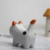 Handmade Wood Carving Kitten Ornaments Creative Little Cat Small Animal Desktop Decoration Landscaping Handicraft Gift