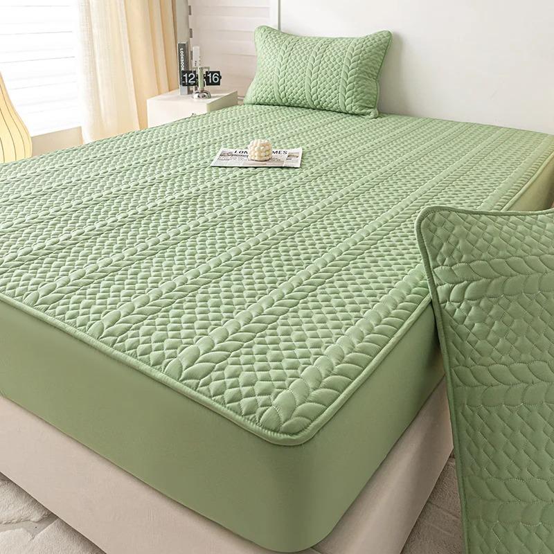 100% Waterproof Mattress Protector Cover, Cotton Fitted Sheet Hypoallergenic, Breathable, Smooth, 3D Air Fabric Bed Pad Cover