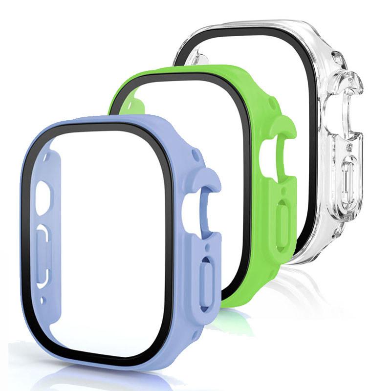 3Pack Tempered Glass+Case PC Bumper Screen Protector Cover for Apple Watch Ultra 3 49mm for iwatch series Ultra 3 2 1 49mm