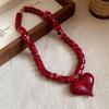 Elegant Summer Acrylic Beaded Necklace: Fashionable Round Clavicle Chain Jewelry