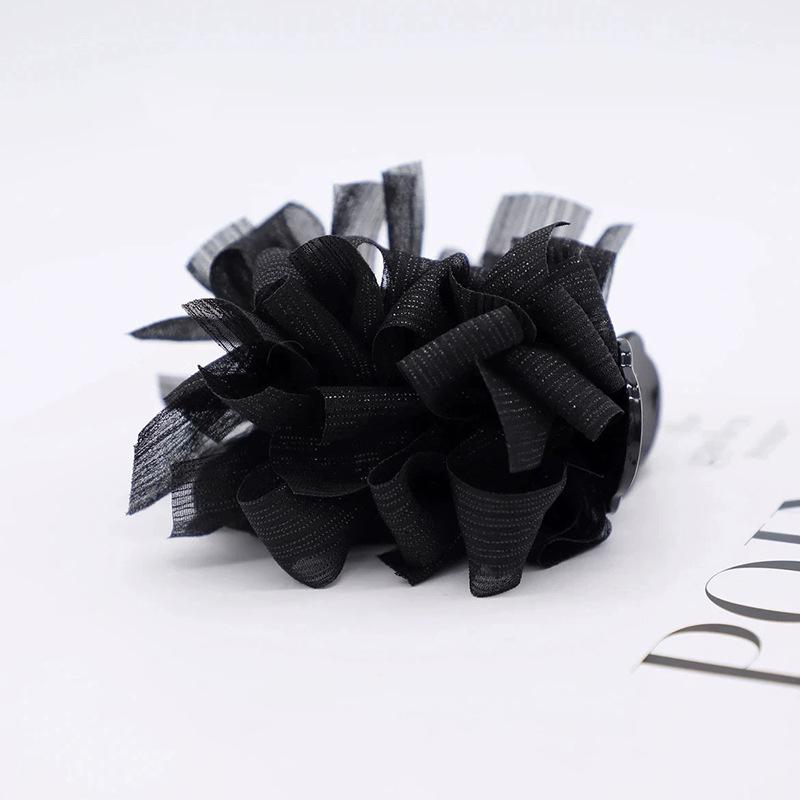 Diamond Flower Hair Claw Clip - Elegant Updo Accessory for Women