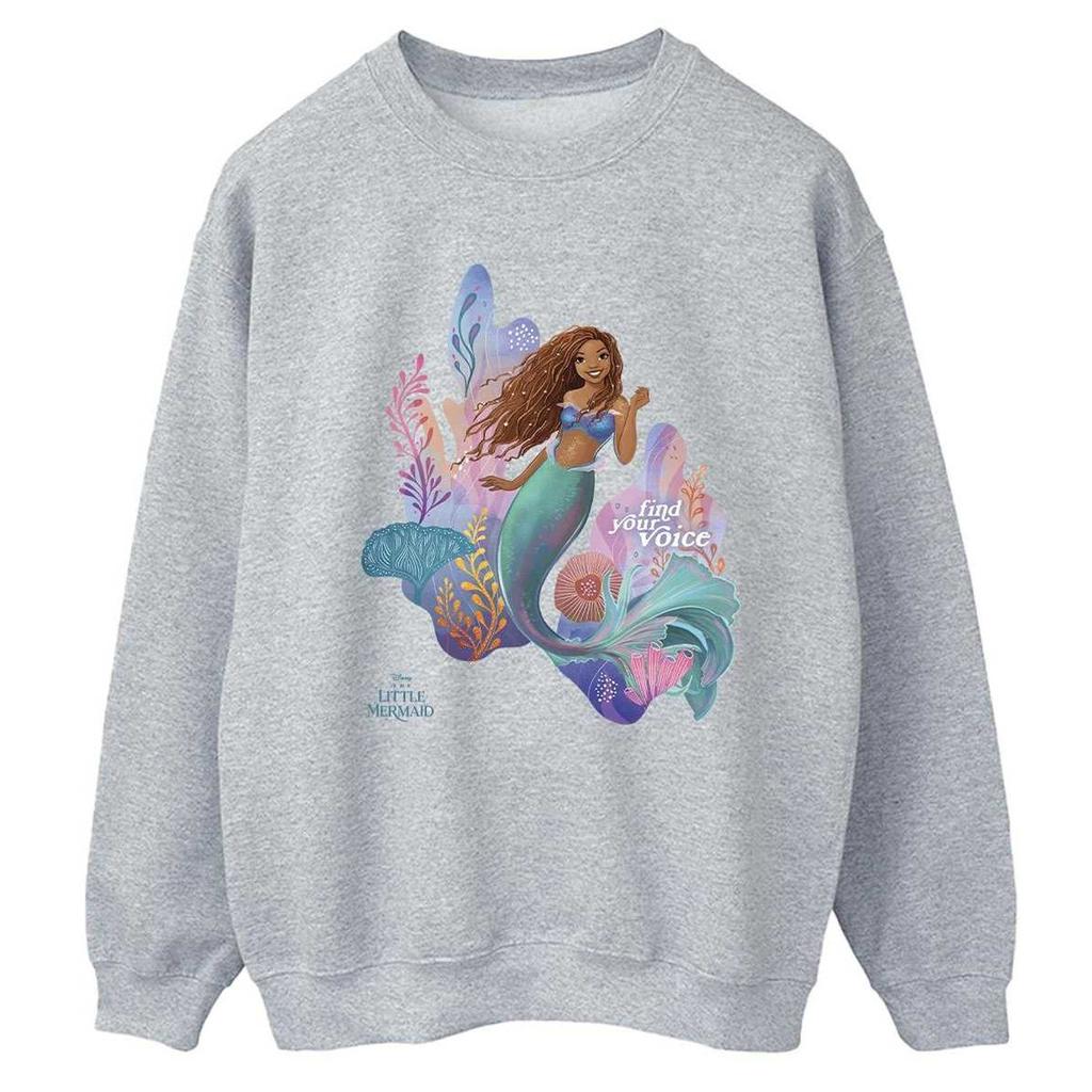 The Little Mermaid Womens/Ladies Find Your Voice Movie Sweatshirt