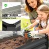 Raised garden bed, herb garden, weatherproof, open bottom, 100 x 60 x 30 cm, dark gray