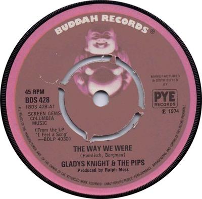 7inch Record GLADYS KNIGHT & THE PIPS - The Way We Were BDS428 Buddah Records 1975 UK Dance & Electronica Used