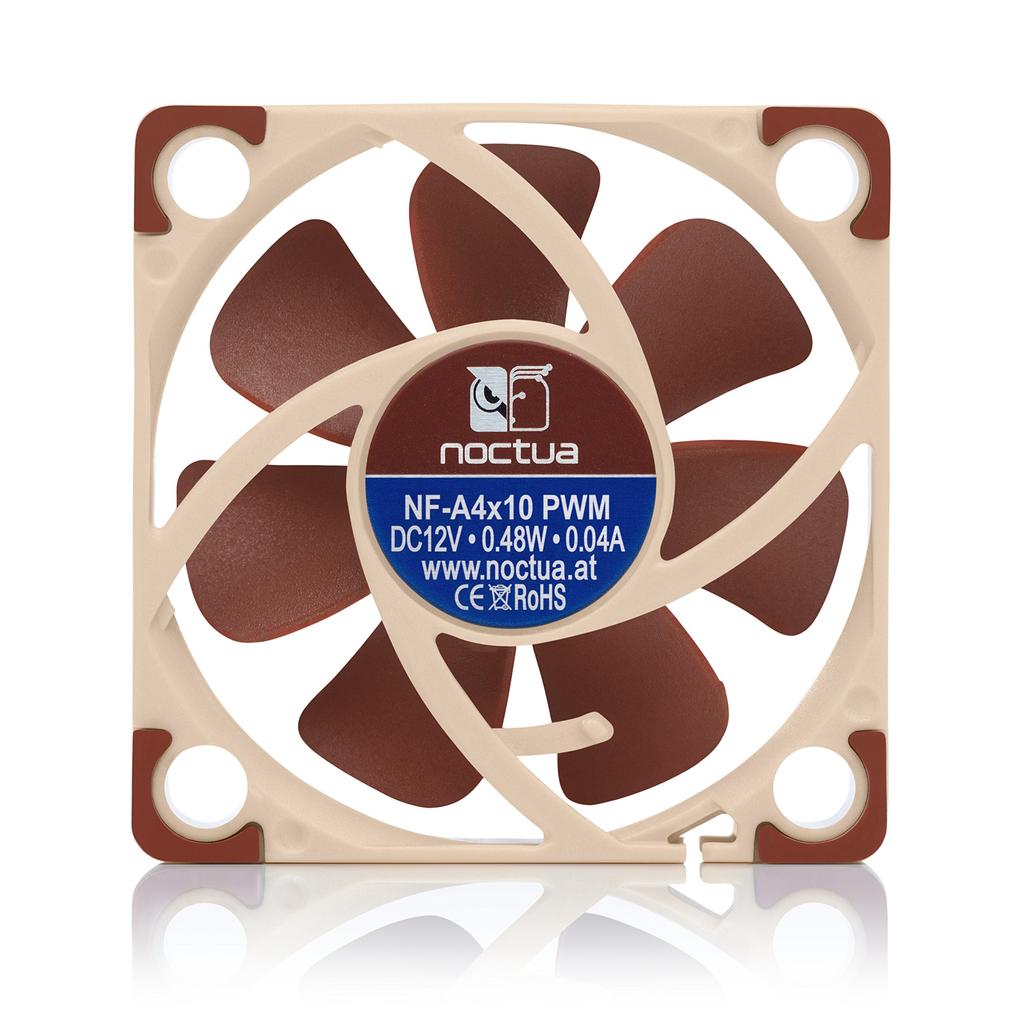 Noctua Prémium Csendes Csatlakozás NF-A4x10 PWM, Ventilátor, 4-Pin (40x10mm, Barna)