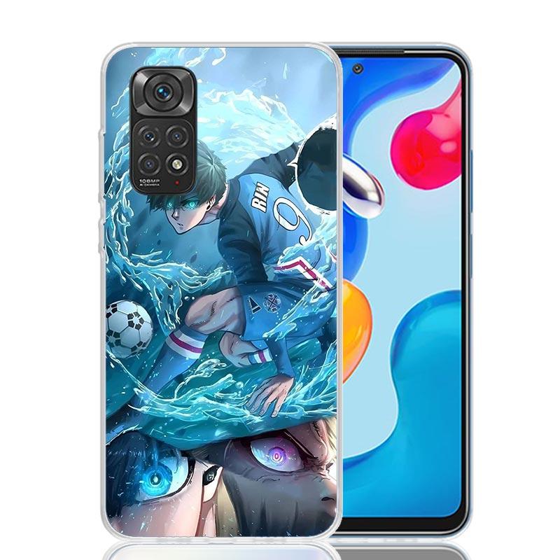 Blue Lock Isagi Yoichi Phone Case For Xiaomi Redmi Note 15 14 13 12S 12 Pro Plus 11S 11E 11 11T 10S 10 Art Soft Pattern Cover Re