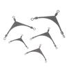 10Pcs/Lot 3 Way Swivels Connector Fishing Tackle Saltwater Fishing Rolling Swivels Triple Fishing Swivel Cross Line Connectors