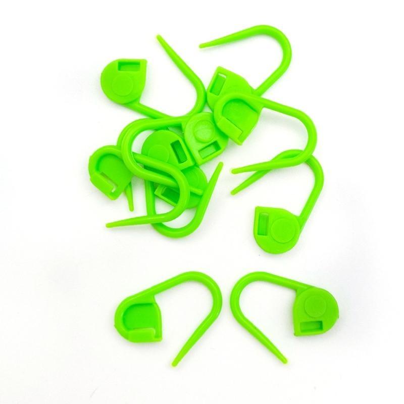 100 Pcs Knitting Crochet Markers Plastic Safety Locking Markers Hold Clip