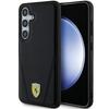 Etui Ferrari Hot Stamp V Lines Magsafe Do Galaxy S24+, Czarne